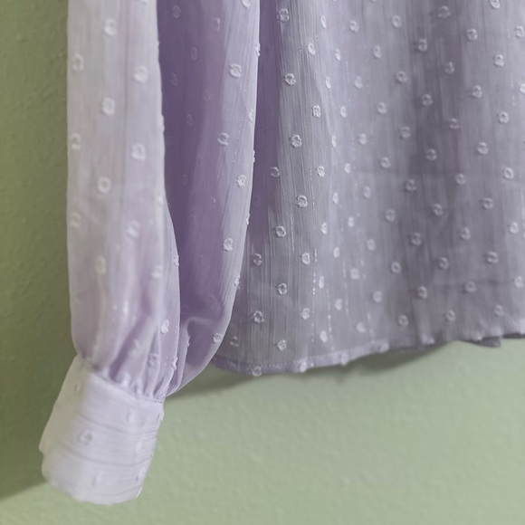 Sister Jane Lavender Blouse with White Collar - Picture 12 of 15